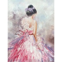 꿈의 발레리나 우드 직소퍼즐 춤 추는 발레 댄서 유화감 그림 선물용 집콕취미 스트레스 해소 집중력향상 인물화 조각퍼즐 모음 300/500/1000조각 성인용, 발레리나 퍼즐도안12, 300