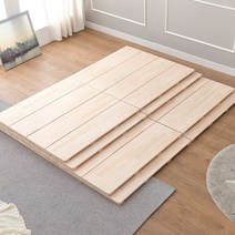 핀란디아 옹이없는 편백나무 매트리스 깔판 침대 프레임 저상형 패밀리 받침대 MS, 편백 킹 (K/1600X2000)