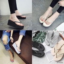 GT6.5cm 키높이쪼리/통굽쪼리/웨지샌들/슬리퍼/여름샌들/