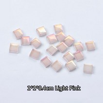 모자이크타일 유리 자기질 접착식 시트지 600pcs(600g21.16oz) 반짝이는 유약 모자이크 타일 4mm0.16 인치 두께 1cm0.39in 정사각형 공예 제작 재료, 600pcs-600g-21.16oz, Light Pink