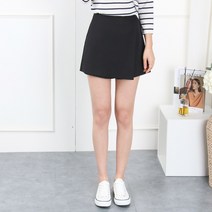 스윗타임 랩스커트 유니폼 단정 베이직 미니스커트 빅사이즈 ~3XL 포젠밴딩치마바지