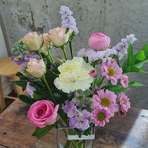 꽃정기배송 생화택배 1회체험가능 테이블생화장식 꽃은언제나옳다., 1회 체험