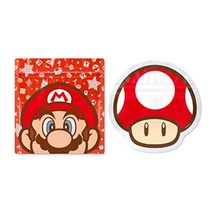 닌텐도(Nintendo) 슈퍼마리오 홈&파티지퍼백(마리오/슈퍼버섯) NSL-0107