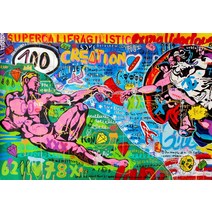최후의만찬 천지 창조 그림 캔버스 매장 업소 가정 장식, PF2652_60x90cm no frame