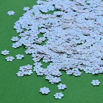 미술 비즈공예 만들기재료 창의력 화이트 흰색꽃 스팽글 취미DIY DIY 공예만들기
