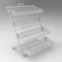 철제 편의점 마트 진열대 선반 매대 정리대 약국 가게, 상세이페이지 참고, 대형 화이트