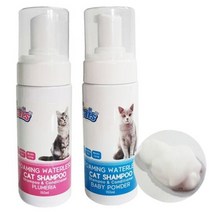고양이목욕 미용용품 더캣츠 워터리스 샴푸 150ml(베이비파우더향), 1