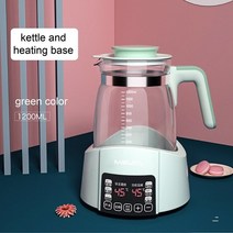 바란분유포트 온도조절 전기포트 티포트 분유포트기 2023 newinant 온도 조절 우유 주전자 뜨거운 물 스마, 06 green color_05 KR