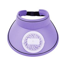 Sun Hats With Fan Summer Fan Hat Wearable Cooling Fan Cap USB Chargeable Fan Effectively Cool Your F, purple