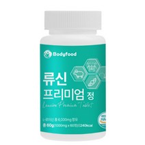 바디푸드 류신 단백질 타블렛 프리미엄정 1000mg 300정 10개월분, 60정, 7통, 60정