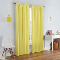 ECLIPSE Kendall 모던 암막 보온 로드 포켓 창문 커튼 침실 또는 거실용(패널 1개) 106.7cm x 241.3cm(42 x 95인치) 차콜, Light Purple