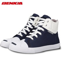캐주얼신발 BENKIA 벤지아 바이크 라이딩슈즈 남자 미끄럼방지 내마모성 바이커부츠 사계절 배기 3251418871, 흑백