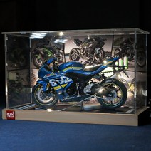 스즈키 바이크 모형 오토바이 장식박스세트 사무실 매장 카페 장식품, 스즈키 GSX-R1000 디스플레이박스세트