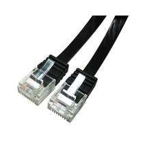 [LANstar] CAT.6 UTP 기가랜 케이블평면(FLAT)15M검정, 1