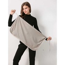 업무용 전자파 완화 방지 임부복 복대, 복대 스타일 레이크 블루 대형 버전 더블