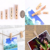 나무 사진집게 폴라로이드집게 사진걸기 사진걸이집게, 4.5cm