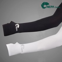 네파 심리스 쿨토시 여름 손가락 자외선차단 손등 팔토시, 블랙