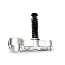 로드 자전거 카본 프레임 픽시 mtb 디스크 접이식 힌지 레버용 aceoffix 1 pcs brompton 액세서리용 초경량 알루미늄 7075, 은
