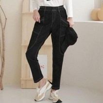 SDD497523코디 밴딩바지 여성바지 면바지 면 배기바지