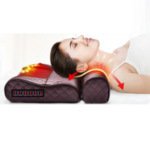 뭉친어깨 주열기 후두근찜질기 전기 선물 통증 팩, 마사지+온찜질+6단진동+팽창스트레칭 (커피)