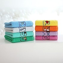 BT21 와펜 뱃지 세면타올 140g, 쿠팡 또요 퍼플
