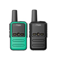 1/2/3 피스 미니 소형 워키 토키 태블릿 Freetalk 전화 노트북 핸드폰 패드 장난감 1 ~ 5Km UHF 선물 양방, 09 Green-Black_02 American