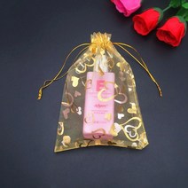 50/100pcs 포도 과일 성장 가방 그물 메쉬 딸기 식물 보호 선물 Organza 안티 조류 정원 도구, [04] Gold Love, [08] 20x30cm (100 Pcs)