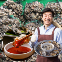 먹사부 통영 석화 굴 하프셀 석화 회 횟감 생굴 가리비 모듬 캠핑 찜 조개구이 세트 국내산 직거래 4kg 5키로 8kg 10kg, E. [세트] 석화[4kg]+홍합[3kg]
