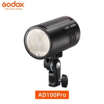 카메라플래쉬 사진 촬영 조명 카메라 후레쉬 GodoxAD100Pro 100Ws TTL 24G HSS 18000s 포켓 플래시 라이트 72V2600mAh 리튬 배터리 360 풀 파, AD100Pro+for Nikon