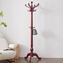 옷걸이 거실 침실 원목 코트랙 스탠드형 원목 옷걸이, D