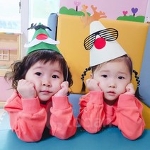 펠트 부직포 크리스마스 꼬깔모자 만들기