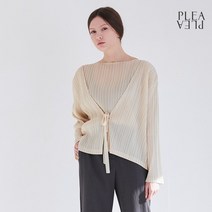 플리플리 PJ002 미니 리본 가디건_아이보리