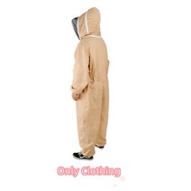 양봉 보호복 의류 양봉자재 양봉용품 전신 양봉 의류 꿀벌 보호 통풍 슈트 안전한 베일 모자 전문가용, 02 only clothing_01 L