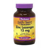 블루보넷 아연 Zinc Lozenges 15mg 60정 BlueBonnet