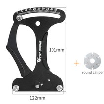 WEST BIKING 자전거 스포크 장력 측정기 MTB 도로 자전거 휠 스포크 검사기 표시기 자전거 장력계 사이클링 수리 도구, 없음