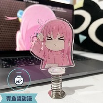 열쇠고리 인형 지퍼 줄 Bocchi The Rock 애니메이션 키 체인 여성 고토 히토리 아크릴 쉐이크 스탠드 모델, 한개옵션1, 01 1