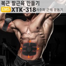 식스팩 EMS 복부운동기구 저주파 복근 팔뚝 XTK-318, 복근용+팔근육용 XTK-318, 1개