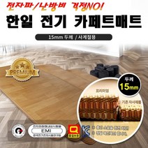 2023년 한일 구들장판 구들장 웰빙 참숯 온돌마루 거실용 전기 카페트 매트 전기장판 특대형 중형, 싱글(100 x 183cm/단일)
