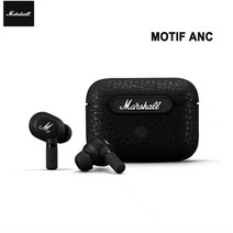 이어폰유선 이어폰 무선이어폰 Marshall-MOTIF ANC 무선 블루투스 헤드셋 액티브 노이즈 감소 진정한 인 이어 러닝 5.2 귀마개, [01] Black