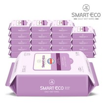 스마트에코 베이직플러스 아기물티슈 리필형, 120매, 20팩
