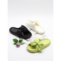 [코지] 여자 사선 왕리본 말랑말랑 소프트 슬리퍼