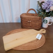 은행나무 손잡이 통원목 도마 Chopping board 항균 천연오일 국내산 수제 양면 플레이팅