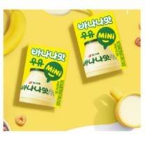 빙그레 바나나맛우유 kids 120ml, 28개, 바나나맛