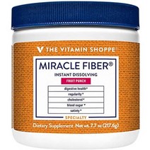 Miracle Fiber Powder Digestive Health Glucose Support Fruit Punch (7.7 oz. 34 Servings), One Color, One Size
