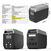태양광발전기 가정용태양광 휴대용 발전소 태양광 외부 220V 에너지 저장 야외 캠핑 2000W 500W, 19.2000W - UK