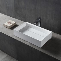 HSTB 닉슨세면대 A32D 탑볼세면대(벽시공X) 액상아크릴 LAR세면기 (멍폽업 LAR 커버포함) 무광세면대 고급세면대 탑볼용