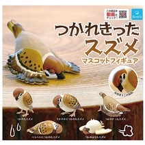 피로에 지친 참새 피규어 마스코트 캡슐토이 가챠, D