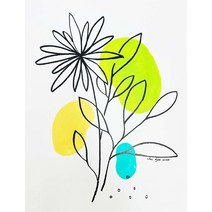 평화IV 인테리어 예쁜 꽃 그림 최혜원작가 원화, 흰색