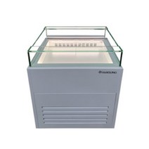 한성 오픈 샌드위치 평대 쇼케이스 900, 블랙, 전구색(오렌지)