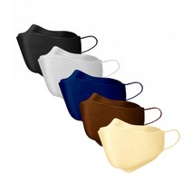 [A3] NEW 7종 컬러마스크 숨쉬기 편한 3D입체형마스크 100매 (국내 생산), 연그레이(연회색)